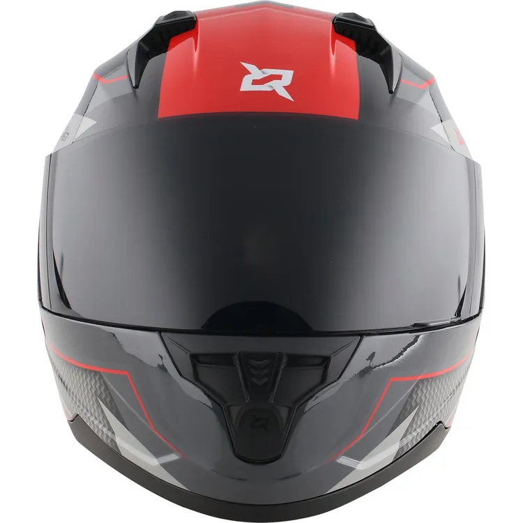 Casco Moto X-SPORTS M67 Volton Talla L Negro Rojo Brillante