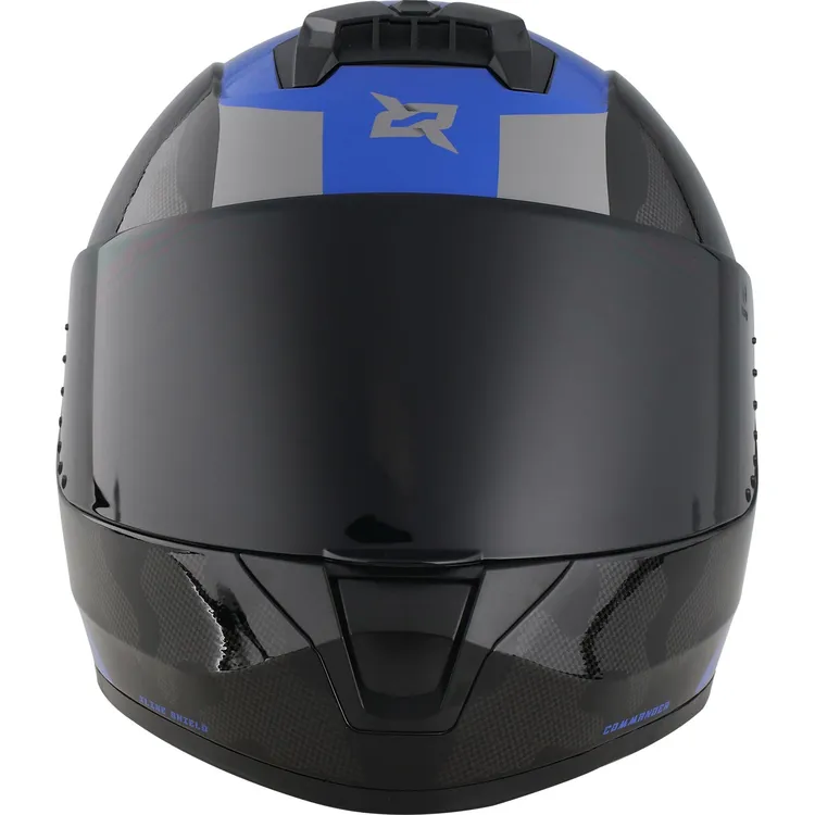 Casco Moto X-SPORTS M63 Comander Talla L Negro Azul Brillante