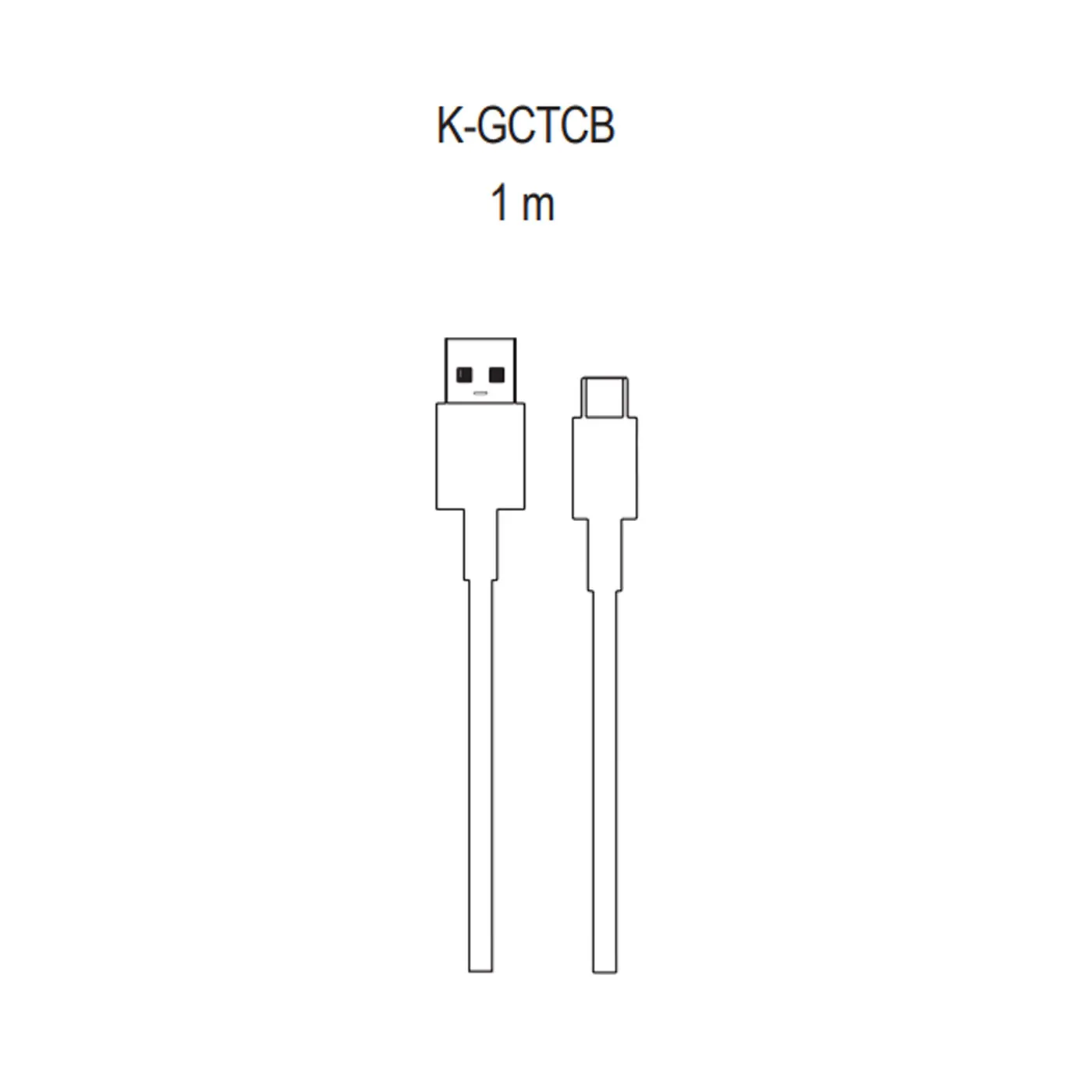 Cable KALLEY USB a USB-C de 1.0 Metro Blanco