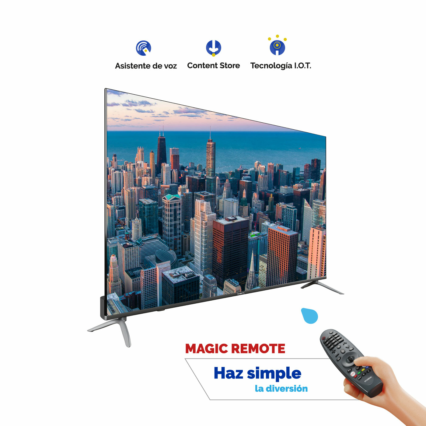 TV HYUNDAI 50" Pulgadas 127 cm HYLED5017 4K-UHD LED Smart TV