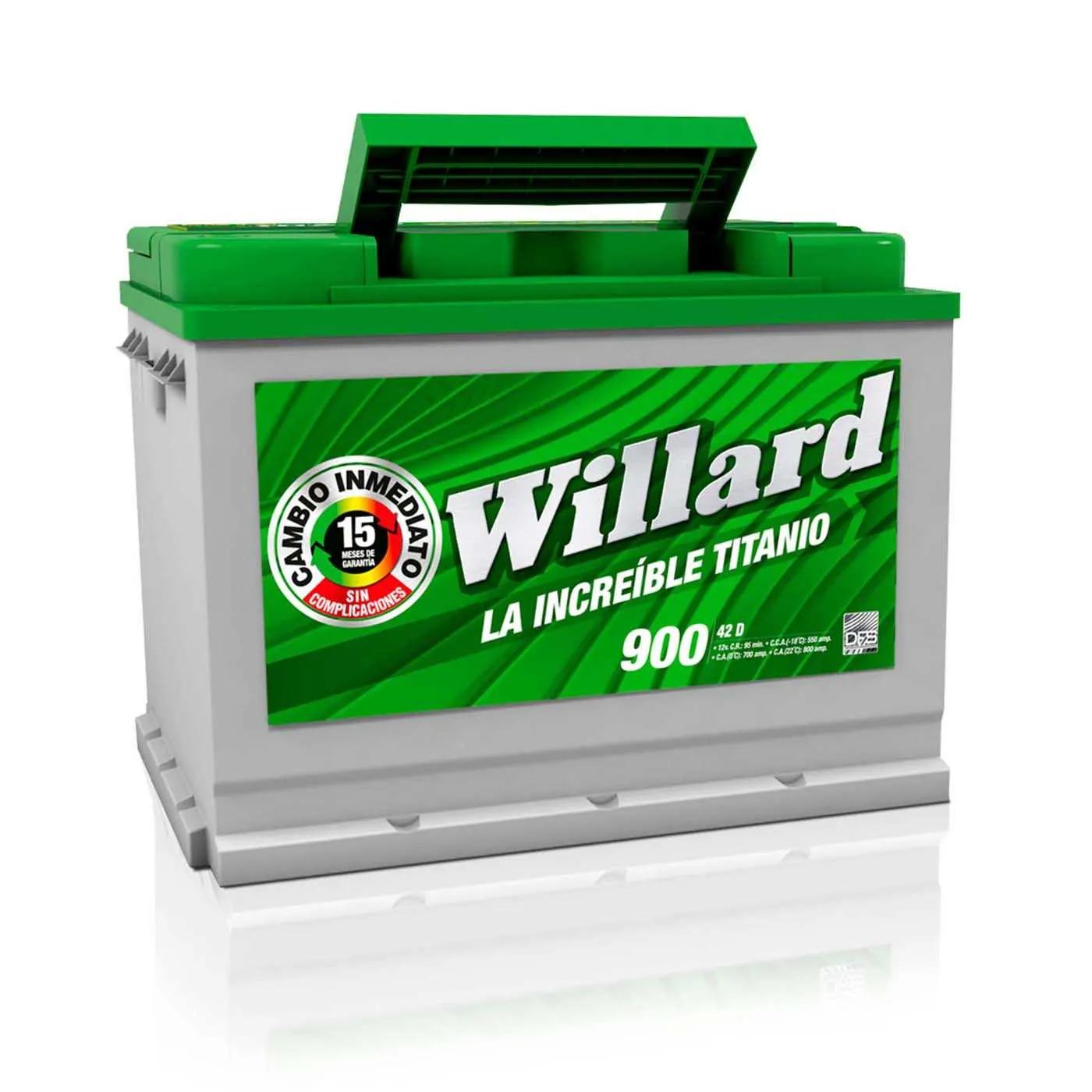 Batería Carro WILLARD Titanio 42D-900