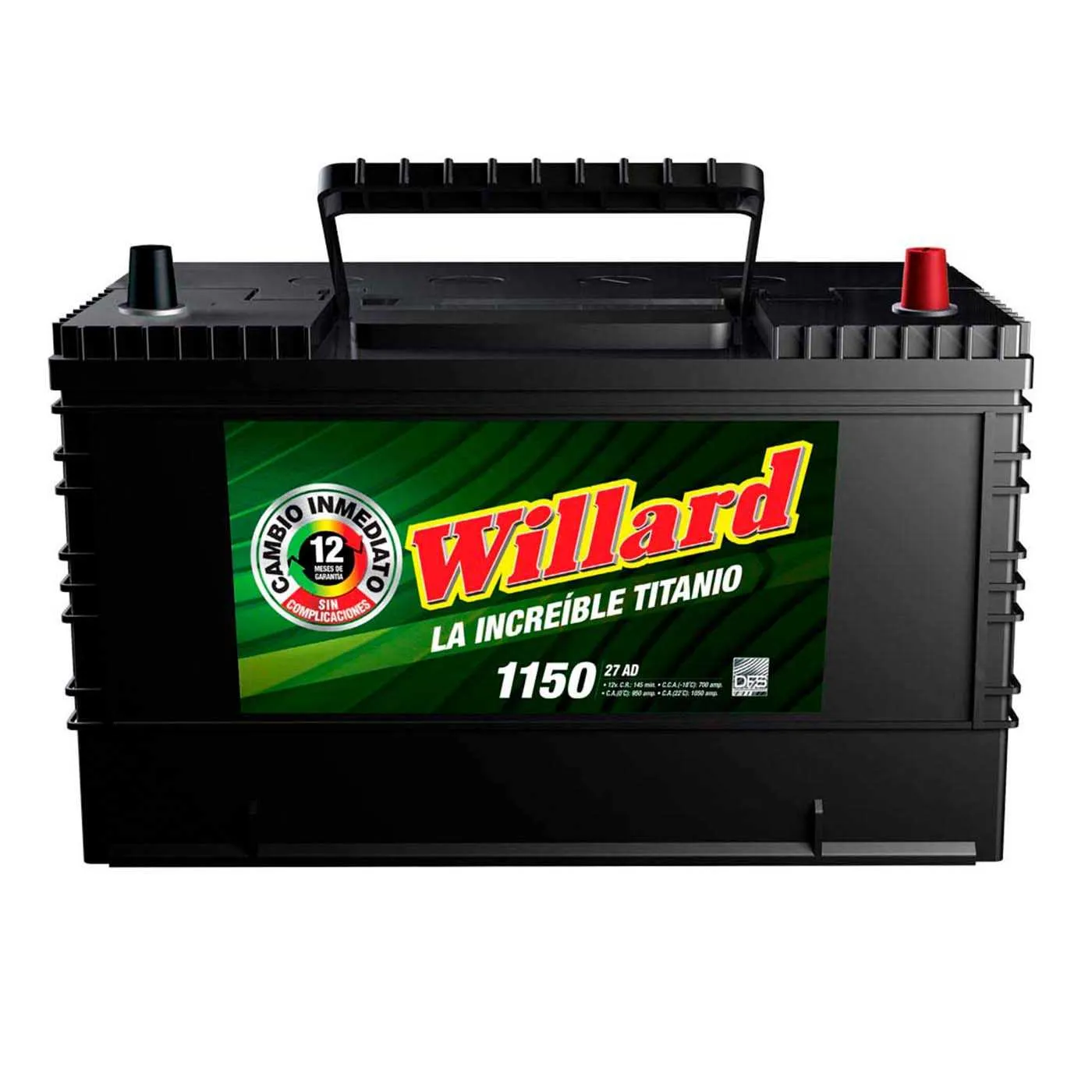 Batería Camioneta WILLARD 27AD-1150