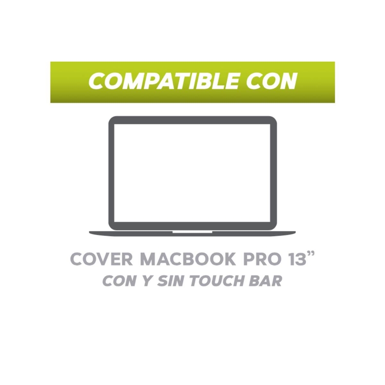 Cover Protector para MacBook 13 Pro Gris Lavanda