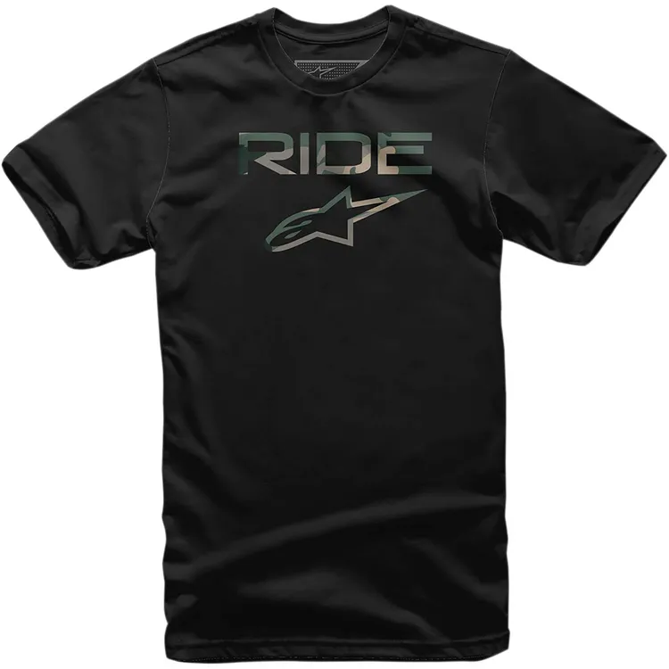 Camiseta Moto ALPINESTARS RIDE 2.0 Camo Negro Talla L