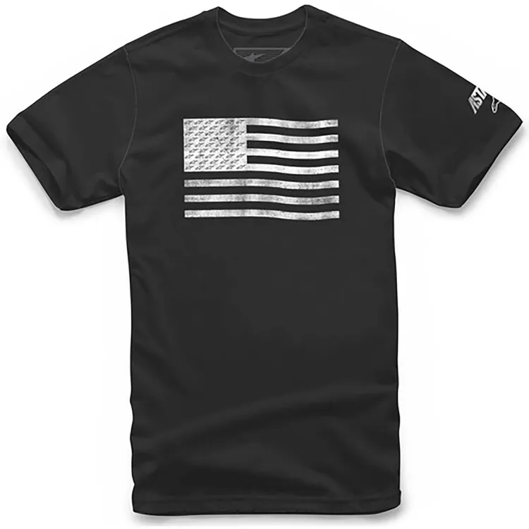 Camiseta Moto ALPINESTARS FLAG Negro Talla XL