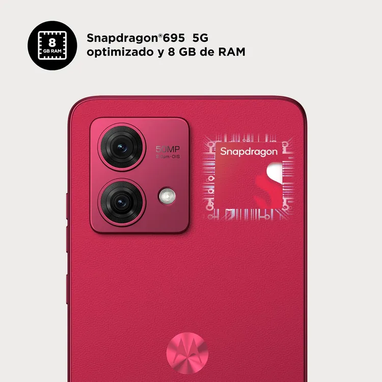 Celular MOTOROLA G84 256GB 5G Rojo