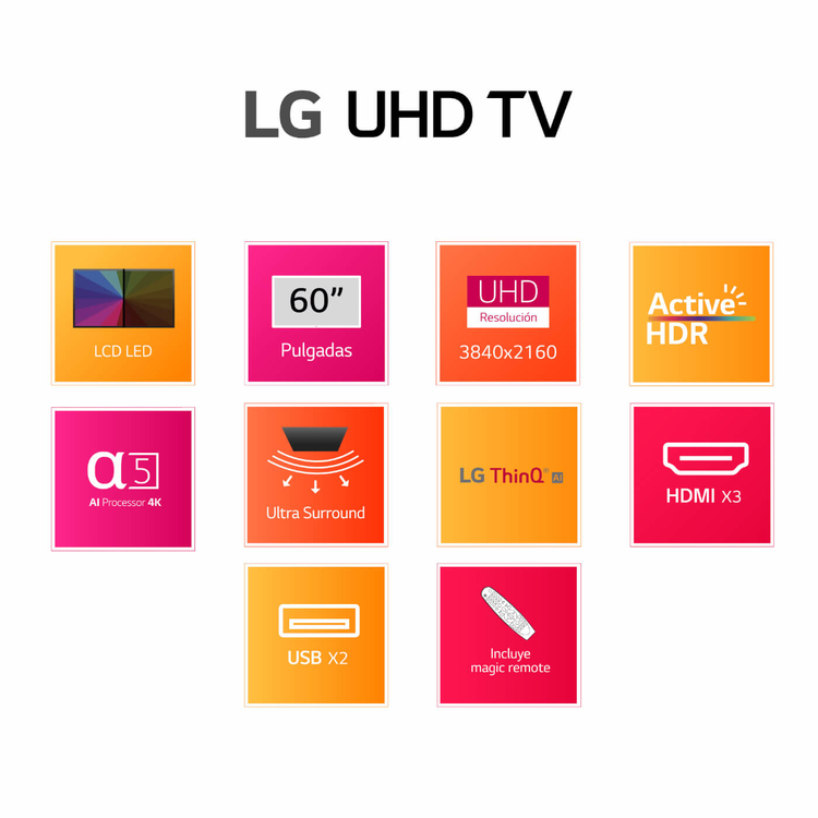 TV LG 60" 60UP7750 4KUHD