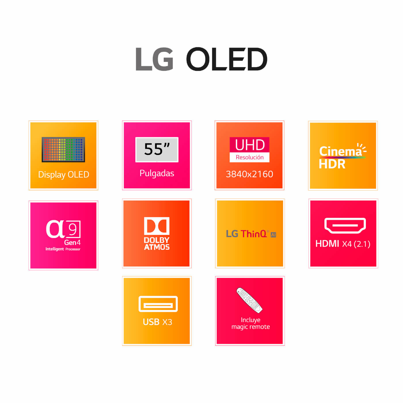 TV LG 55" OLED55C1 OLED 4KUHD