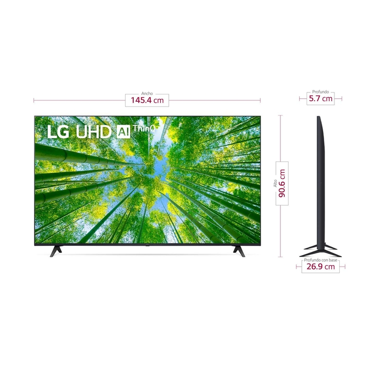 TV LG 65" Pulgadas 164 cm 65UQ8050PSB 4K-UHD LED Smart TV