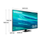 TV SAMSUNG 55" Pulgadas 139.7 cm 55Q80AA 4K-UHD QLED Smart TV