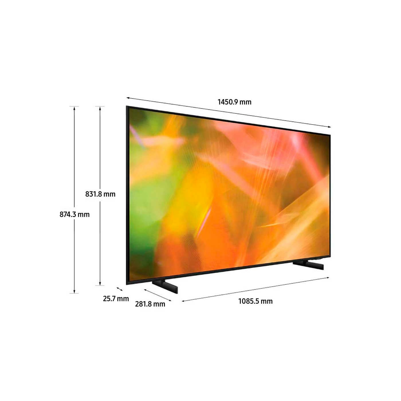 TV SAMSUNG 65" Pulgadas 165.1 cm 65AU8000 4K-UHD LED Smart TV