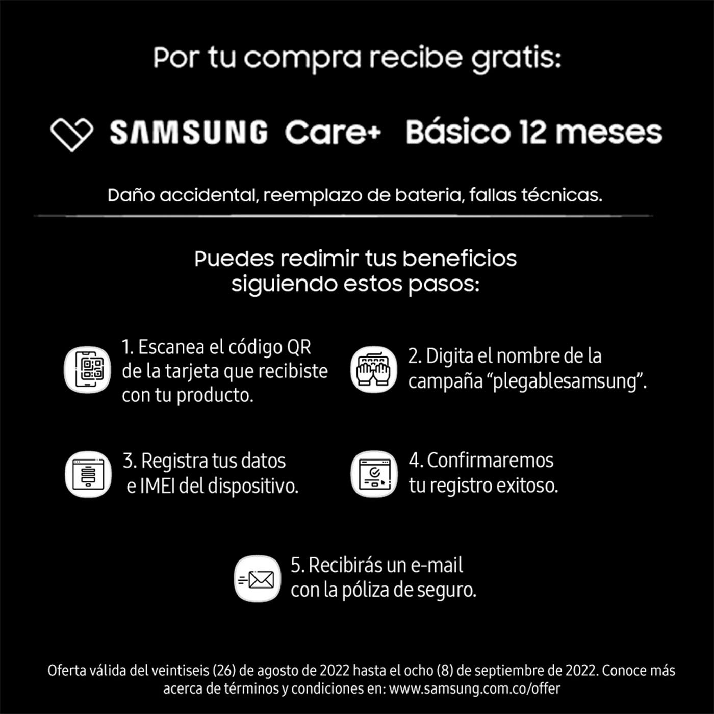 Celular SAMSUNG Galaxy ZFlip4 256GB 5G + Buds2 Gris