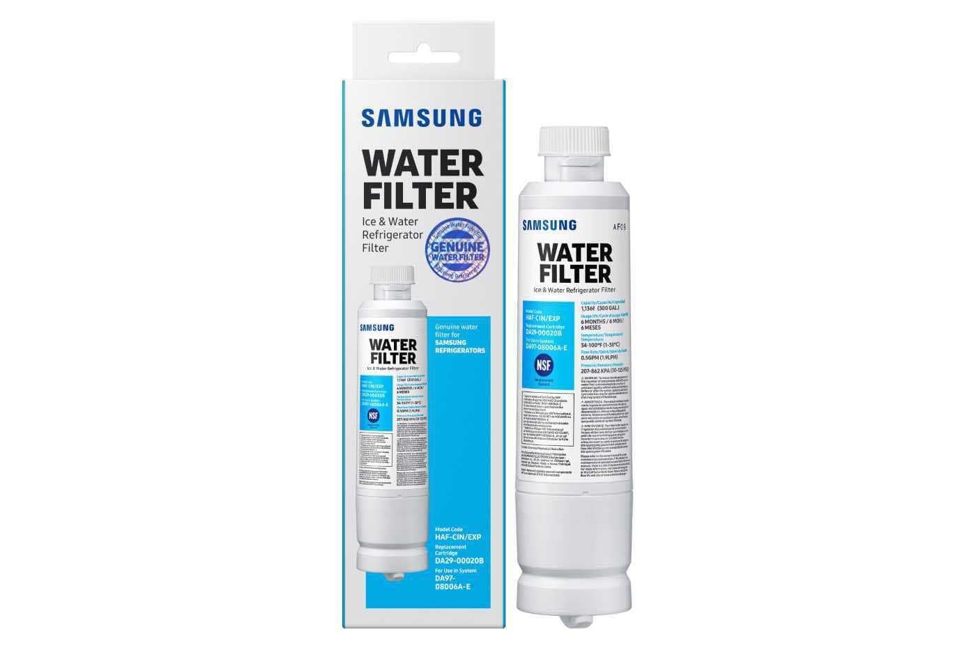 Filtro Dispensador de Agua Nevecon SAMSUNG Ref HAF-CIN/EXP Blanco