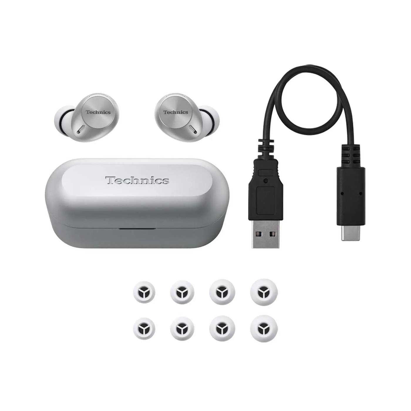 Audífonos TECHNICS Inalámbricos Bluetooth In Ear TWS AZ40P Plateado